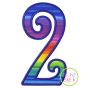 Amorette Numbers Applique Set | Machine Embroidery Designs by JuJu