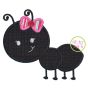 Ant Girl Applique | Machine Embroidery Designs by JuJu