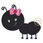 Ant Girl Applique | Machine Embroidery Designs by JuJu