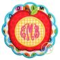 Apple Scallop Monogram Applique | Machine Embroidery Designs by JuJu