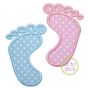 Baby Feet Applique | Machine Embroidery Designs by JuJu