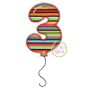 Balloon Numbers Zig Zag Applique | Machine Embroidery Designs by JuJu