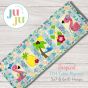 In The Hoop Tropical Table Runner | Machine Embroidery Designs by JuJu