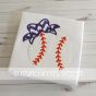 Baseball Bow Number Set Applique | Machine Embroidery Designs by JuJu
