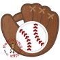 Baseball Glove Applique | Machine Embroidery Designs by JuJu