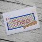 Baseball Bat Frame Applique | Machine Embroidery Designs by JuJu
