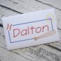 Baseball Bat Frame Sketch Embroidery