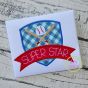 Baseball Superstar Applique Design | Machine Embroidery Designs by JuJu