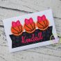 Basketball Bow Trio Banner Applique Design | Machine Embroidery Designs by JuJu