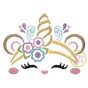 Bear Unicorn Horn Embroidery | Machine Embroidery Designs by JuJu