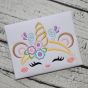 Bear Unicorn Horn Embroidery | Machine Embroidery Designs by JuJu