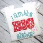 I am the BIG sister Applique | Machine Embroidery Designs by JuJu