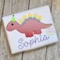 Birthday Stegosaurus Sketch | Machine Embroidery Designs by JuJu