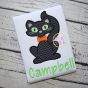 Black Cat Boy Applique | Machine Embroidery Designs by JuJu