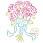 Bouquet Embroidery | Machine Embroidery Designs by JuJu