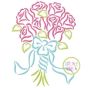 Bouquet Embroidery | Machine Embroidery Designs by JuJu
