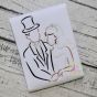 Bride and Groom Embroidery | Machine Embroidery Designs by JuJu