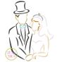 Bride and Groom Embroidery | Machine Embroidery Designs by JuJu
