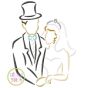 Bride and Groom Embroidery | Machine Embroidery Designs by JuJu