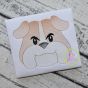 Bulldog Face Boy Sketch Embroidery | Machine Embroidery Designs by JuJu