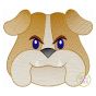 Bulldog Face Boy Sketch Embroidery | Machine Embroidery Designs by JuJu