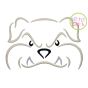 Bulldog Mascot Embroidery | Machine Embroidery Designs by JuJu