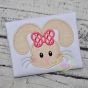 Bunny Face Girl Applique | Machine Embroidery Designs by JuJu