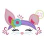Bunny Flower Headband Applique | Machine Embroidery Designs by JuJu