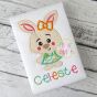 Bunny Girl Applique | Machine Embroidery Designs by JuJu