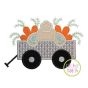 Bunny Carrot Wagon Applique Design | Machine Embroidery Designs by JuJu
