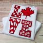 Maple Leaf LOVE Applique (Canada LOVE) | Machine Embroidery Designs by JuJu