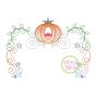 Carriage Princess Frame Embroidery | Machine Embroidery Designs by JuJu