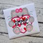 Cat With Heart Girl Applique | Machine Embroidery Designs by JuJu