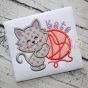 Cat Hugs Yarn Applique | Machine Embroidery Designs by JuJu