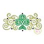 Celtic Shamrock Curls Embroidery | Machine Embroidery Designs by JuJu