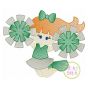 Cheerleader Jumping Sketch Embroidery | Machine Embroidery Designs by JuJu