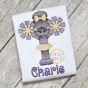 Cheerleader Standing 2 Sketch | Machine Embroidery Designs by JuJu