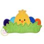 Chick in the Grass Boy Applique | Machine Embroidery Designs by JuJu