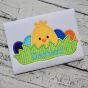 Chick in the Grass Boy Applique | Machine Embroidery Designs by JuJu