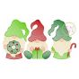 Christmas Gnome Trio Sketch Embroidery | Machine Embroidery Designs by JuJu
