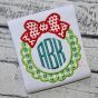 Christmas Wreath Frame Applique | Machine Embroidery Designs by JuJu
