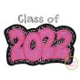 Class of 2022 Double Applique | Machine Embroidery Designs by JuJu