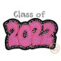 Class of 2022 Double Applique | Machine Embroidery Designs by JuJu
