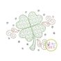 Clover Motif Embroidery Design | Machine Embroidery Designs by JuJu
