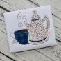 Coffee Pot Applique | Machine Embroidery Designs by JuJu