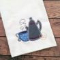 Coffee Pot Applique | Machine Embroidery Designs by JuJu