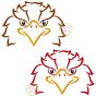 Eagle Mascot Embroidery | Machine Embroidery Designs by JuJu