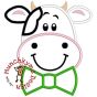 Cow Boy Applique | Machine Embroidery Designs by JuJu