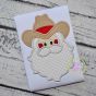 Cowboy Santa Face Applique | Machine Embroidery Designs by JuJu
