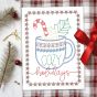 Christmas Greeting Cards 20 | Machine Embroidery Designs by JuJu